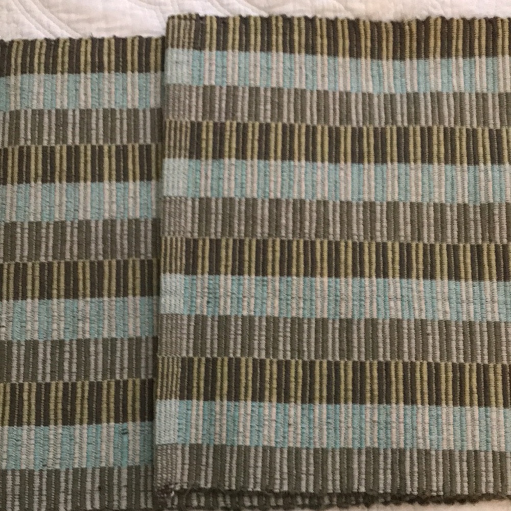 Runner Striped Green and Blue - Picture 3 of 5
